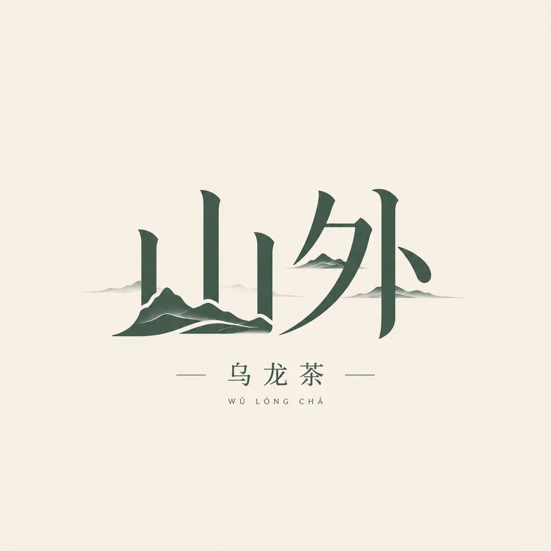 Shan Wai Wulong Tea logo, AI generated